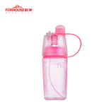 Spray Sports Water Bottle Kettle BPA Free Leak Proof Hiking Portable Bottles Bicycle Cycling 400ML/600ML Drinking Bottles Shaker