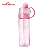 Spray Sports Water Bottle Kettle BPA Free Leak Proof Hiking Portable Bottles Bicycle Cycling 400ML/600ML Drinking Bottles Shaker